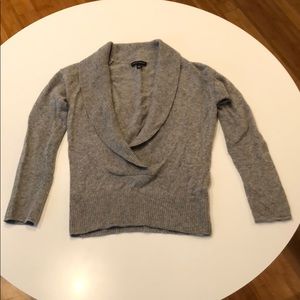 Banana Republic Shawl Collar Open Neck Sweater